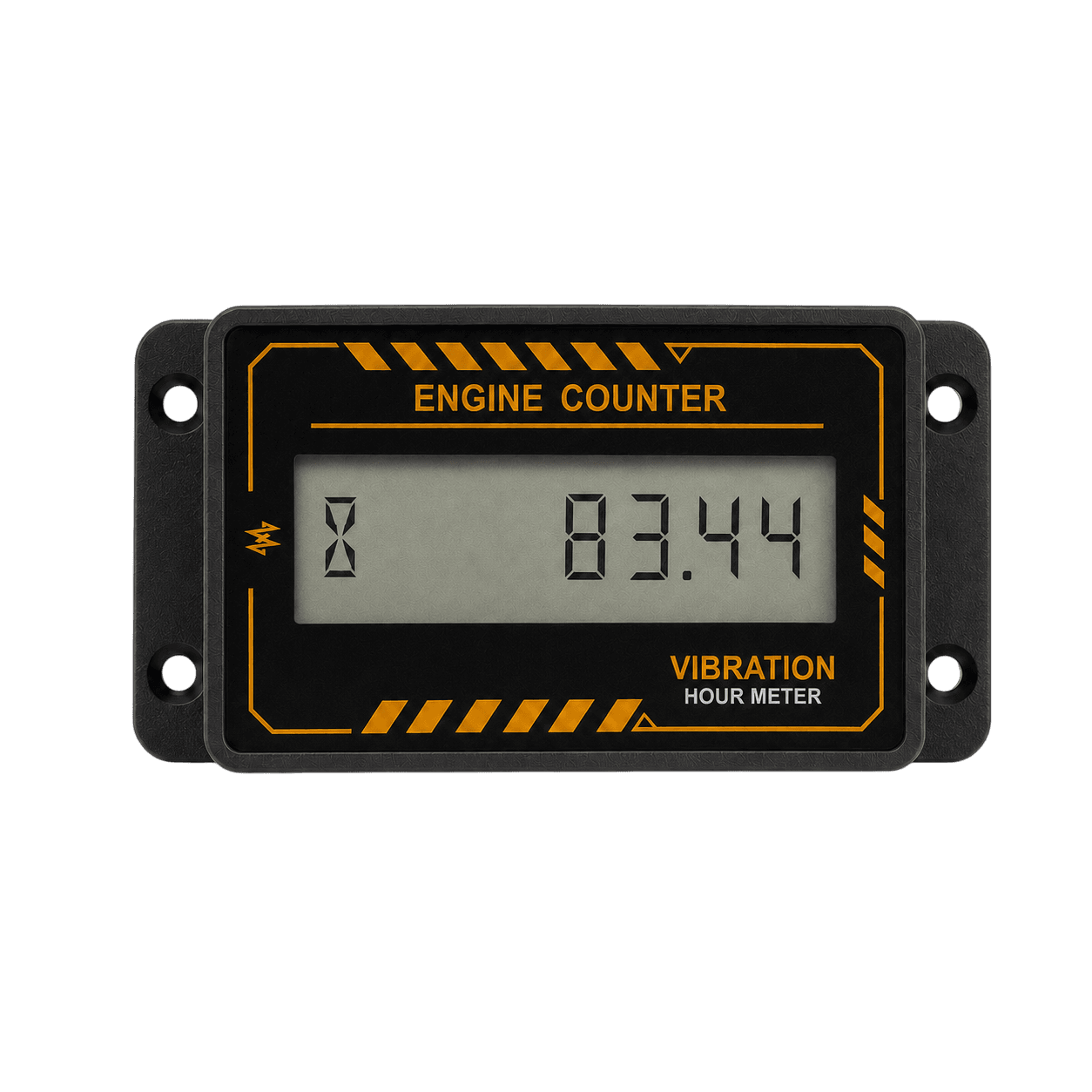 Front view of the Xhour vibration hour meter
